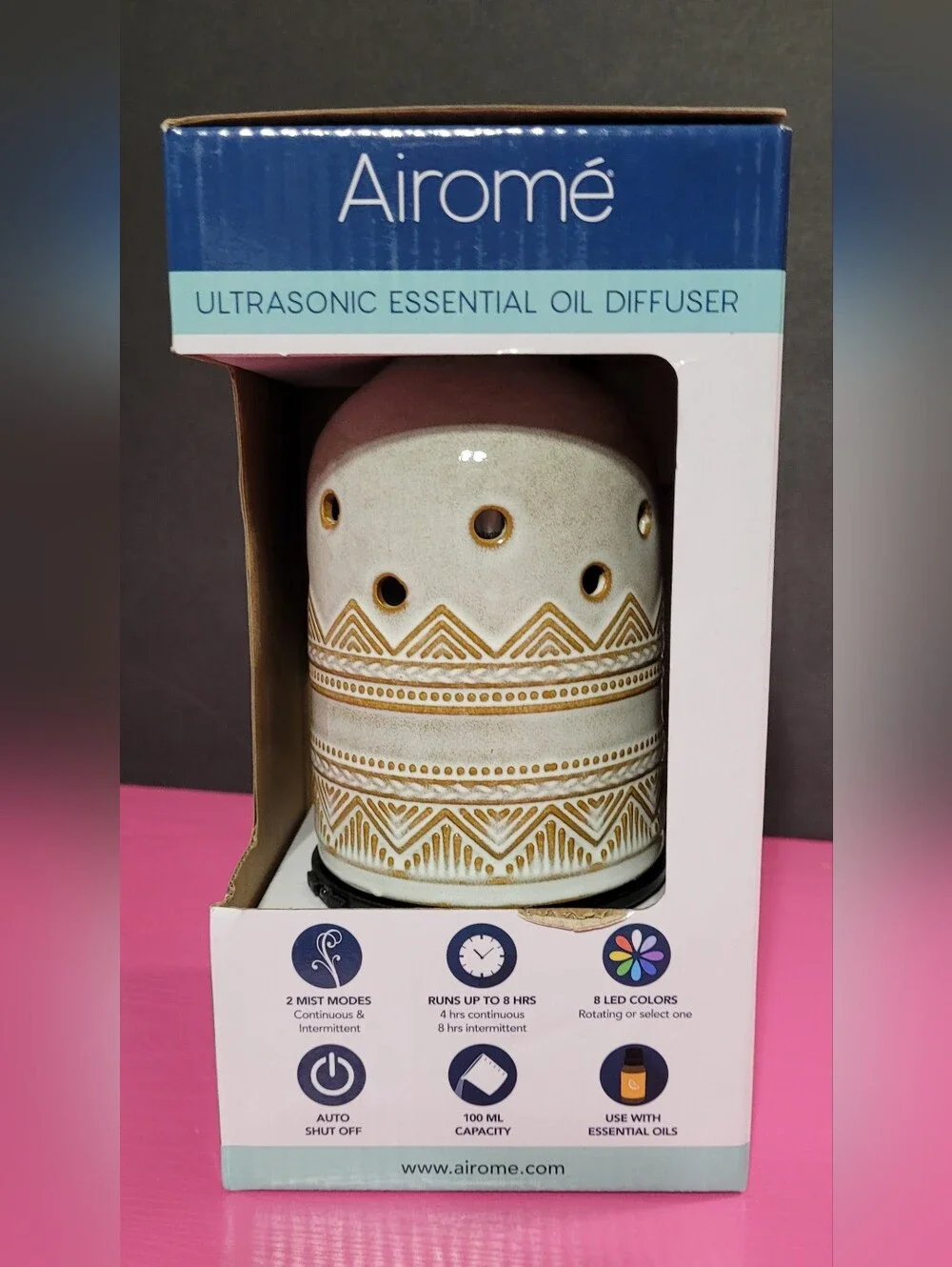 Airome Southwest Design Ceramic Ultrasonic Essential Oil Diffuser (1135)